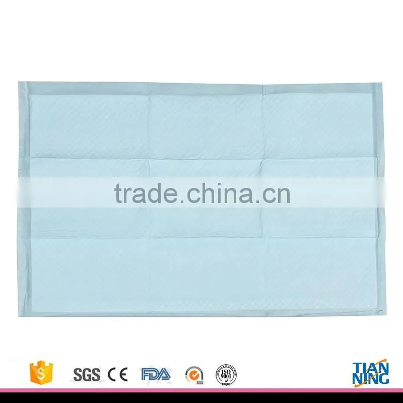 Widely use disposable high quality PE film underpads for incontinent person