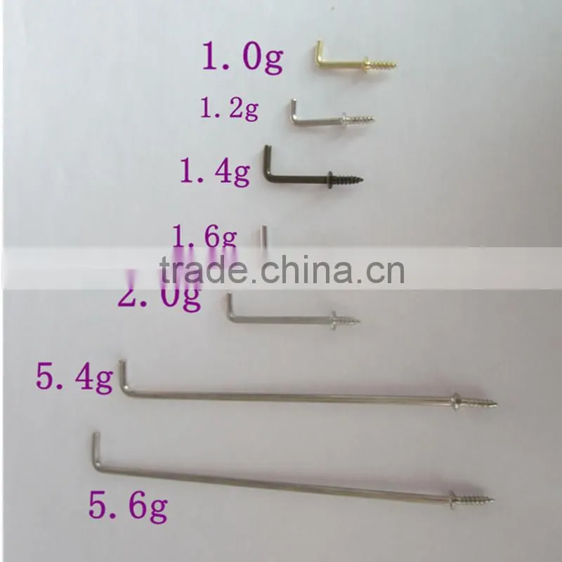 Fashionable Different lengths L shaped screw hook In Bulk Price From China Factory