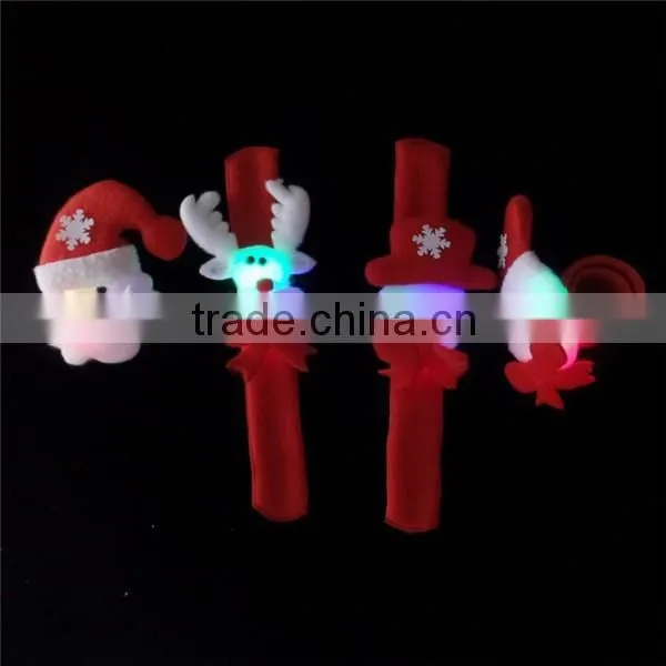 new year kids christmas bracelet slap led christmas bracelet event