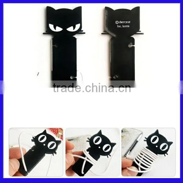 Magic design silicone earphone cable winder for promotion