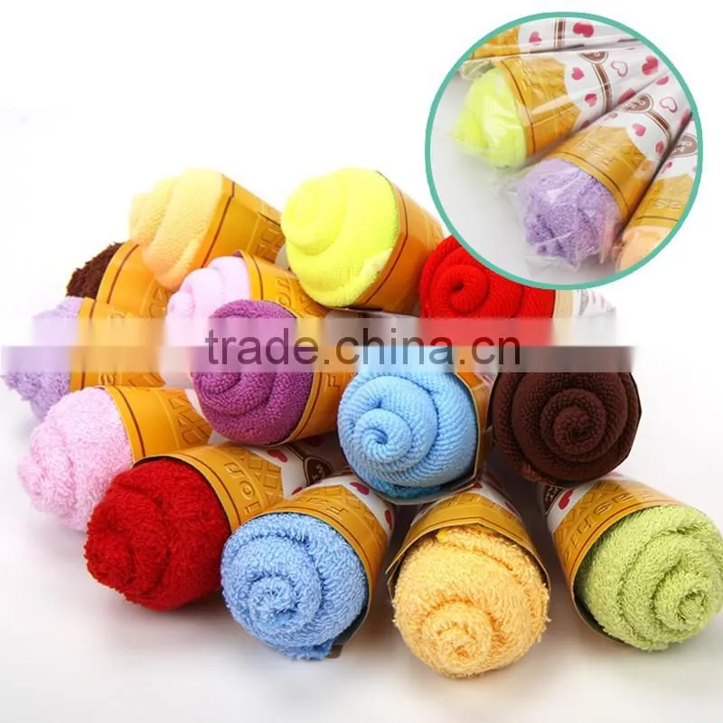 christmas gift towel Wedding Towel Cake Ice Cream Sundae Towel Favors