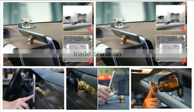 360 Degree rotation magnetic car phone holder mobile phone holder lazy neck