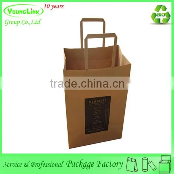 10 years factory cheap popular paper gift bag with handle