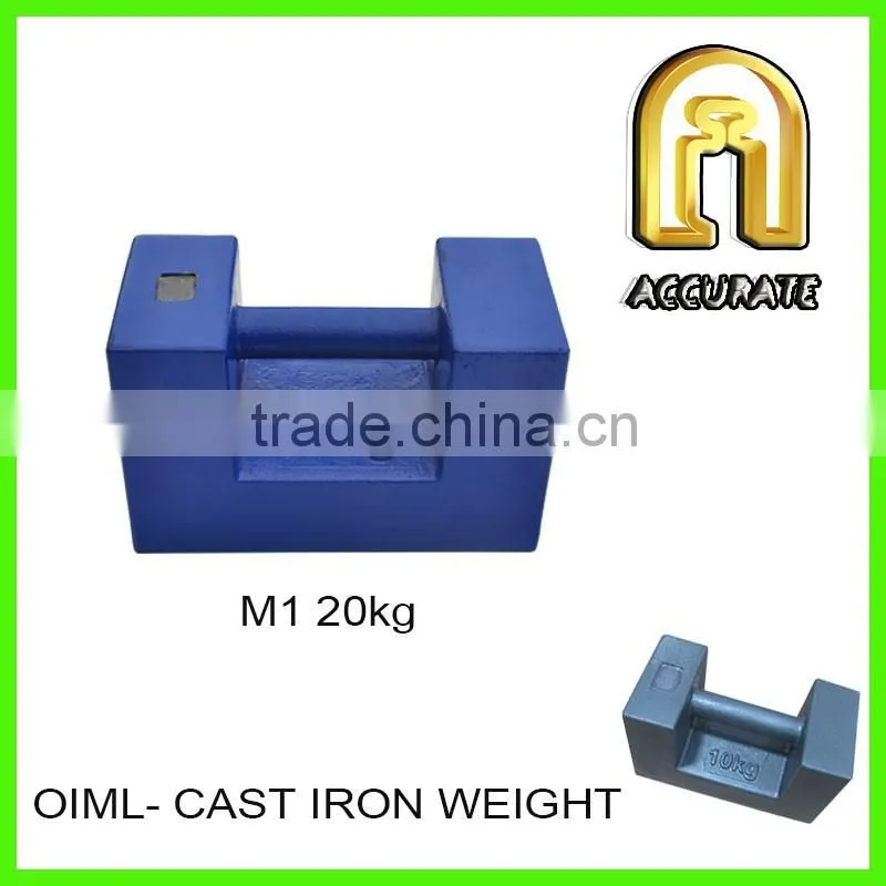 OIML 20kg cast iron weight, cast iron scale weight