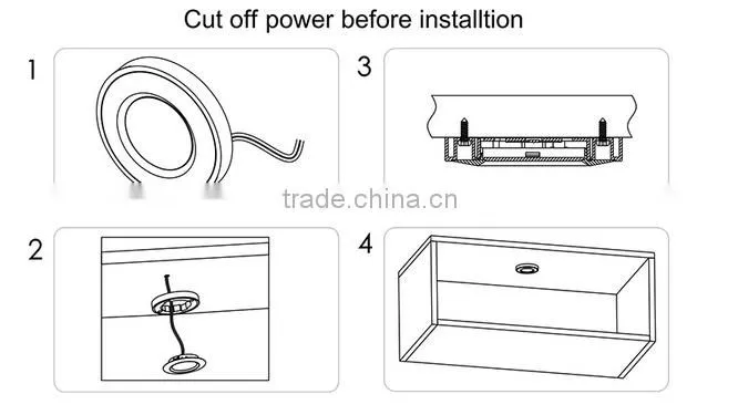 Plastic led microwave sensor ceiling light made in China