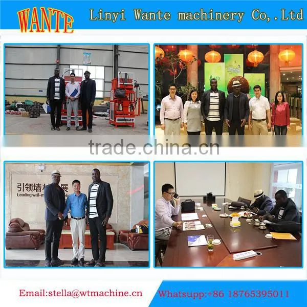 WT10-15 automatic brick making machine for bangladesh egg laying concrete block machine