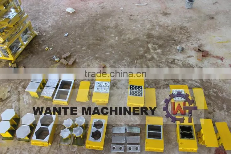 WANTE BRAND WT2-10fully automatic compressed earth interlocking brick machine