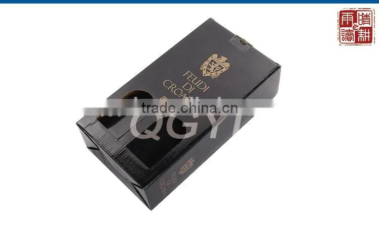manufacturer custom wine glass cardboard gift box