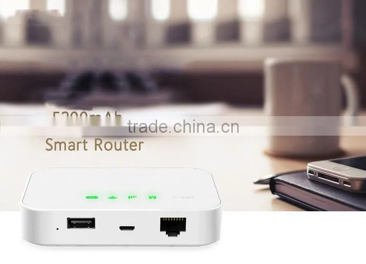 multi-function 5200mah NFC connect power bank 3g wifi router with sim card slot
