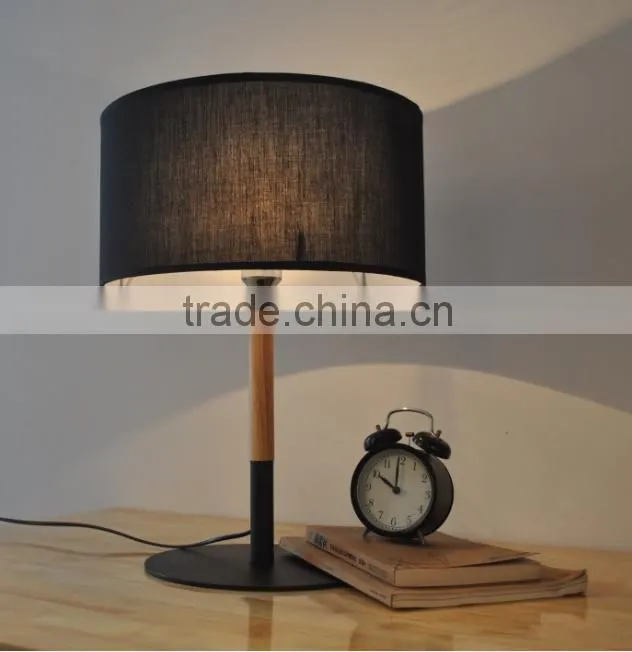 wood base desk lamp bedside table lamp black table lamp
