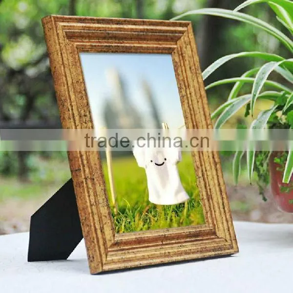 Wood antique 9" photo frame