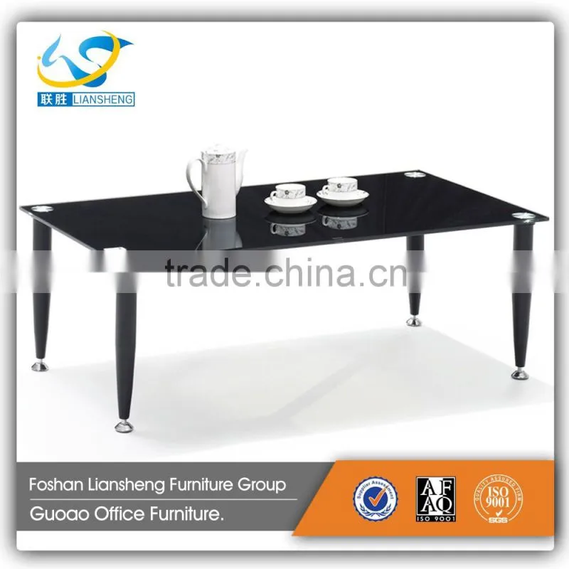 Small Size Glass Top Steel Coffee Table CT004