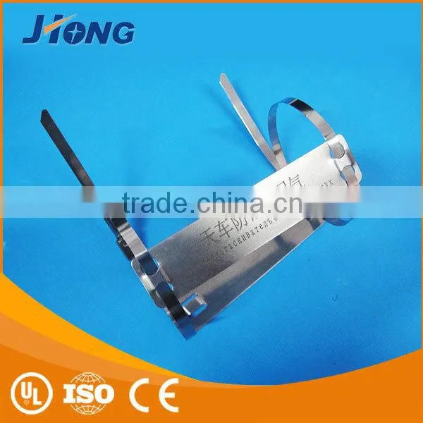 lasered stainless steel marker plated