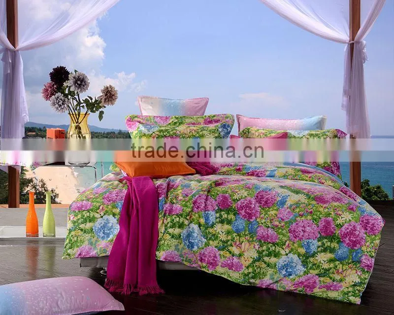 bedding sets pigment print flower designs