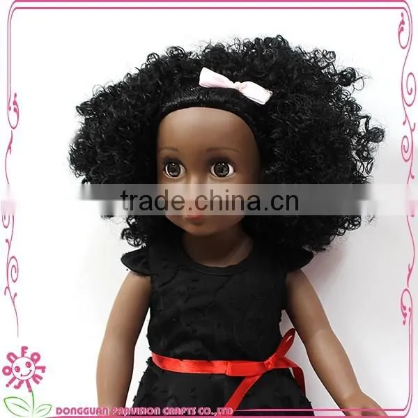 18 Inch Brown Black Vinyl Fashion Dolls