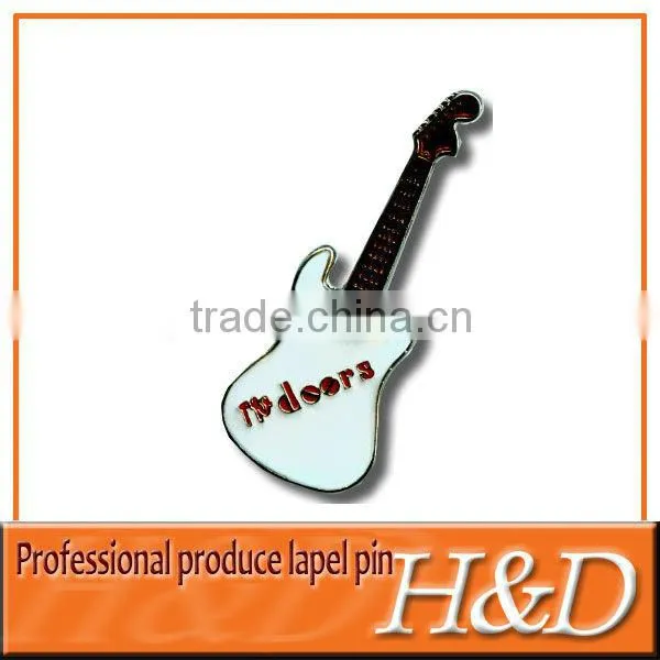 red guitar lapel pins with your own design