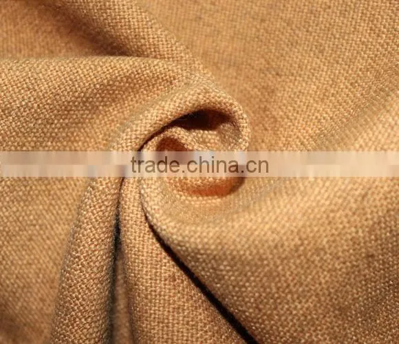 Linen Rayon Blended Plain Dyed Sofa Fabric