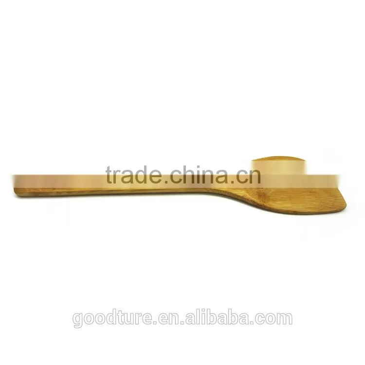 Bamboo Oblique Pancake Turner Spatula Scraper Cooking Utensil
