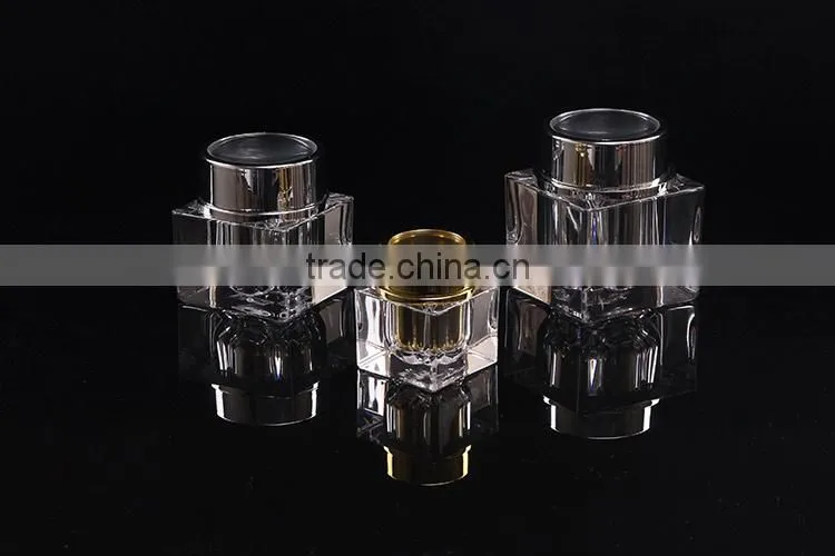Professional factory ISO9001 Plastic Biodegradable cosmetic golden container