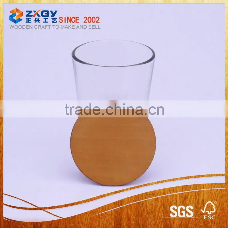 MDF wood lid for candle jar