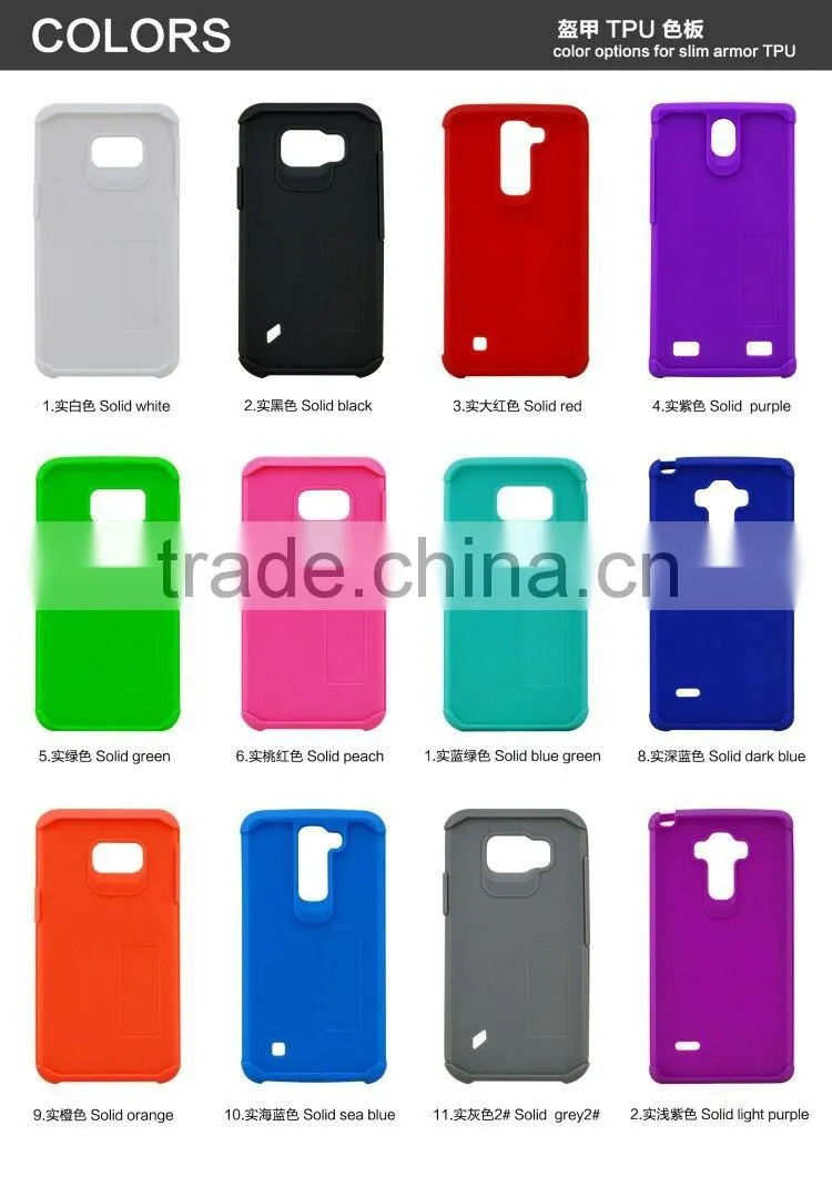 China supplier top quality slim fit armor combo case for alcatel OT6055K/6055I/Idol 4 phone cover