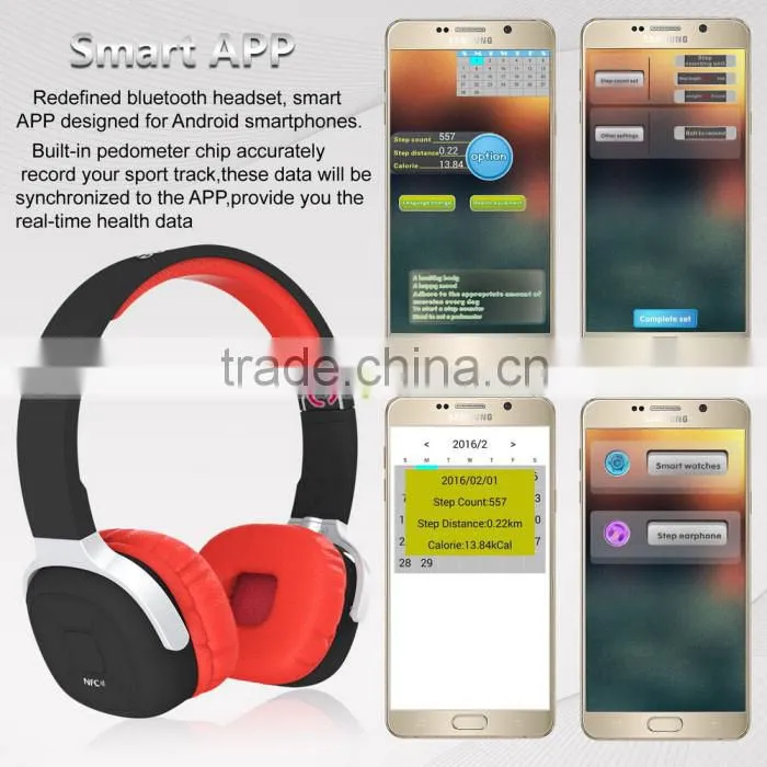 2016 Top Sales Sport Foldable Wireless Portable Bluetooth Headphone Wireless Bluetooth Headset Earphone Headphone
