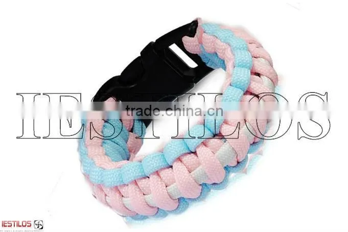 Latest Fashion Survival Paracord Bracelet Whistle Buckle Paracord Bracelet 550 Paracord Bracelet