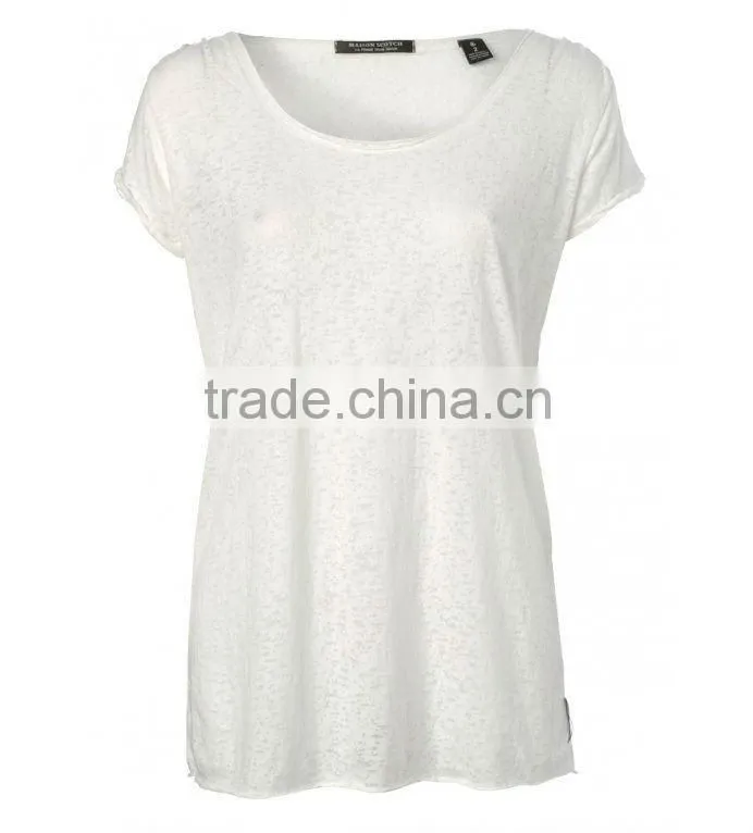 Custom Cotton and Polyester women's T shirt