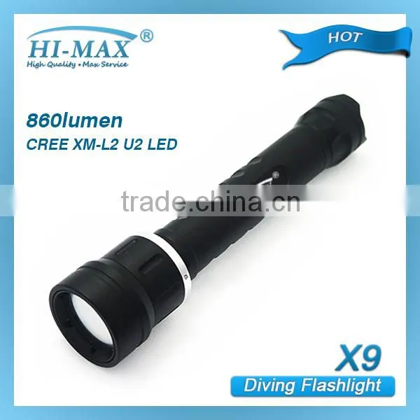 Rechargeable 120 wide angle scuba dive underwater video torch light