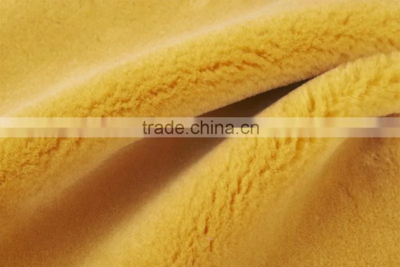 Super hot china factory plain soft wool plush