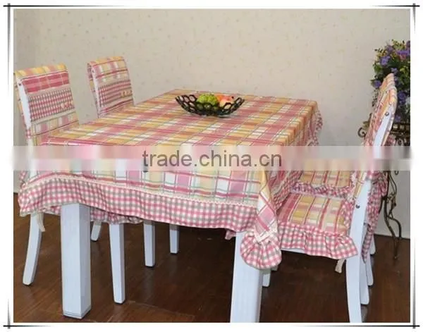 Green Color Hot Sale Country Living Home Decorations Printed Table Clothes
