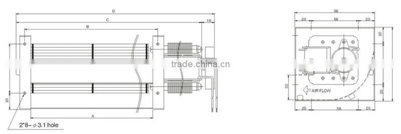 Temperature Controlled Fan for Industrial Equipment 120mm - 420MM 220/240v