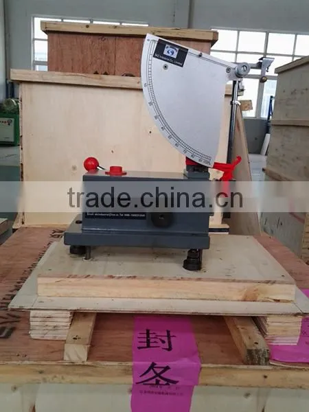 Rubber pendulum impact resiliency testing machine