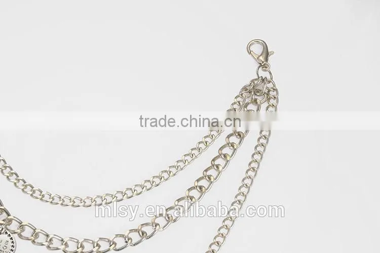 Decorative metal fashion zinc alloy ornament chain for clothes F1-80001