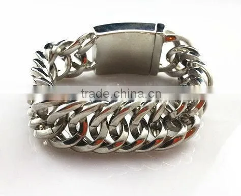 2013men bracelets, big heavy bracelets B601 (polish)