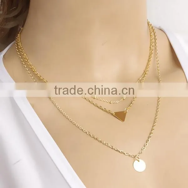 gold teenage jewelry fashion alloy necklaces jewelries