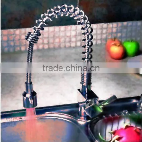 luxury high quality led kitchen faucet pull out kitchen faucet