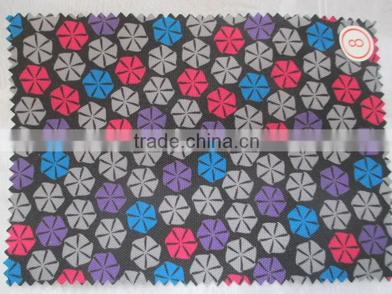 P600d print plain weave oxford fabric PU