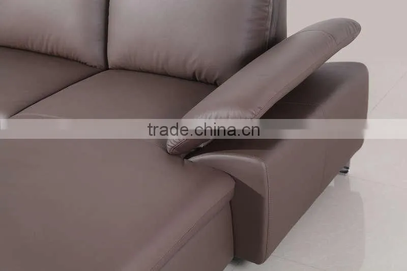 Hotel lobby furniture oversized leather sofas Foshan