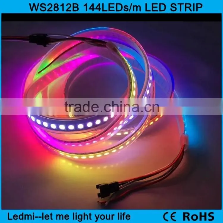 Individually addressable led strip ws2812b 144led/m 144pixel/m dc5v led strip