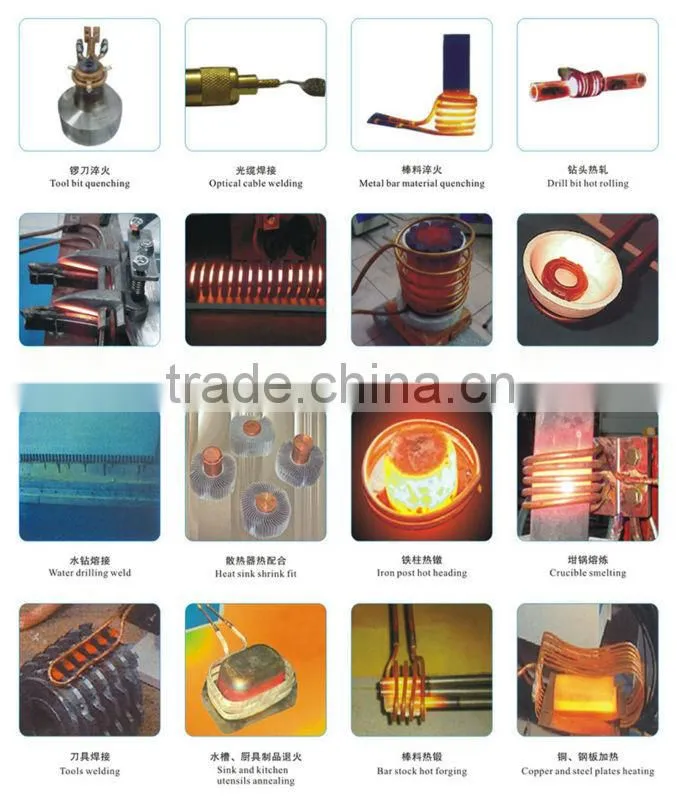 5KW high frequency heater for copper/steel/iron melting