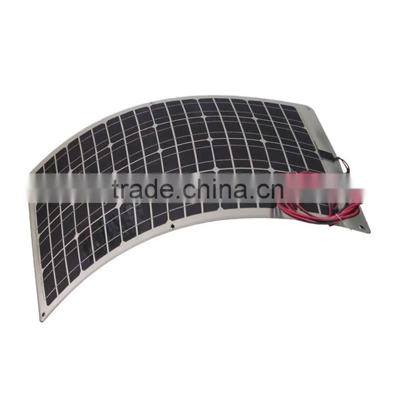 Bendable solar panel for yartch 75w solar pv panels