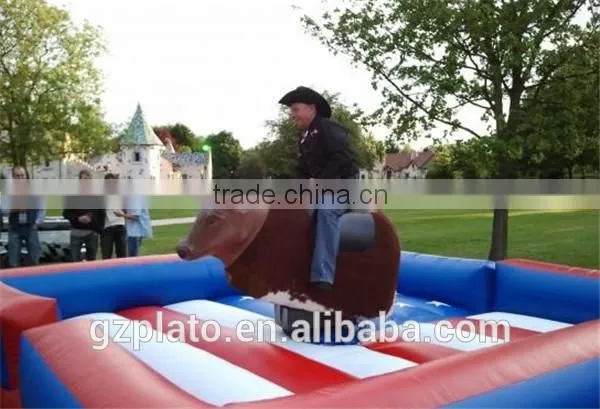 Crazy inflatable mechanical bull game inflatable rodeo bull 2016 new design