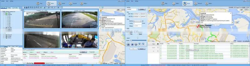 H.264 TWO SD Car Mobile DVR Audio Video Sync , GPS,3G/4G,WIFI.Car Black Box Function