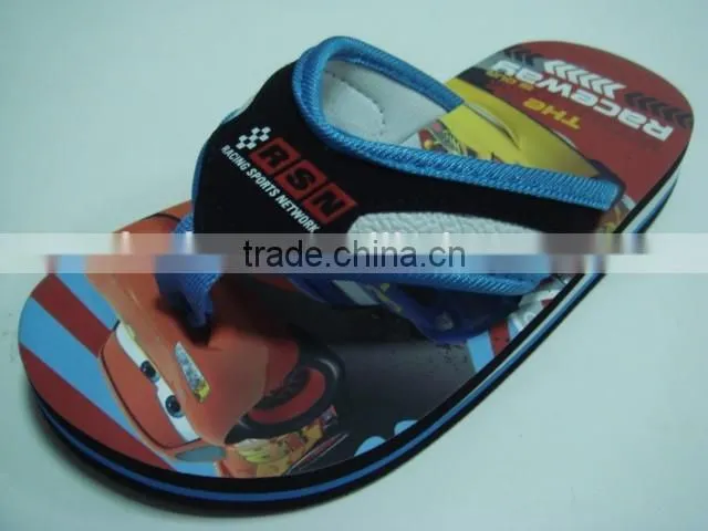 663 LOULUEN Popular Customized Cartoon Printed EVA Cute Kids Slipper