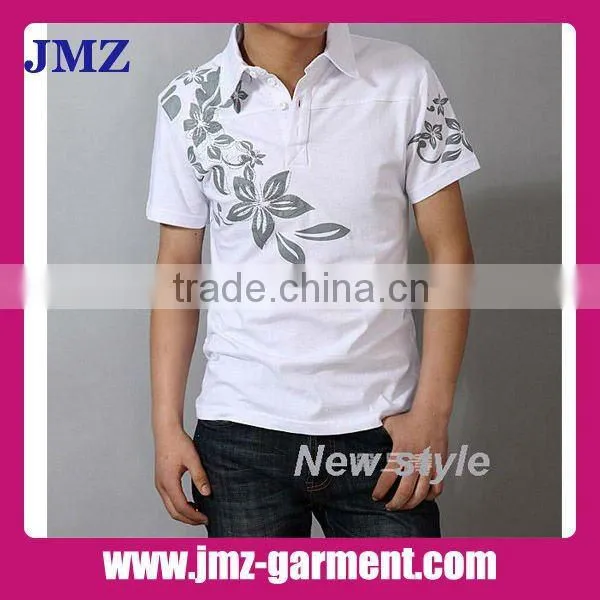 Mens polo collar striped t shirt 2013 latest design