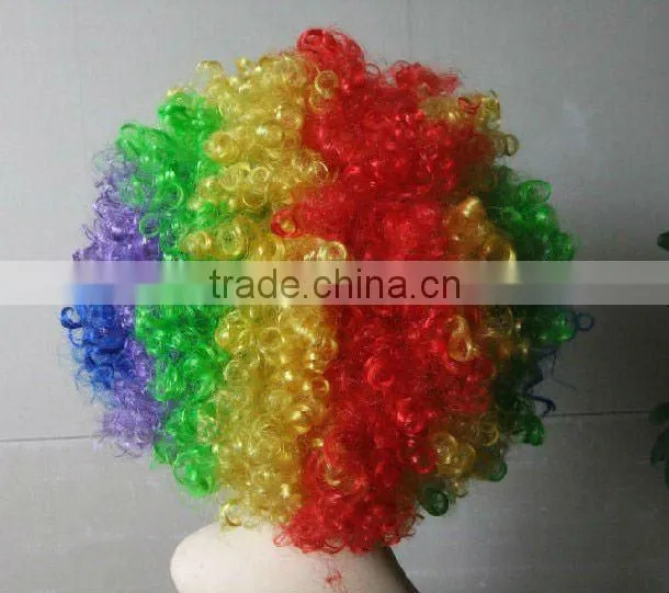 football fan wig blue sports fan wigs flag wig