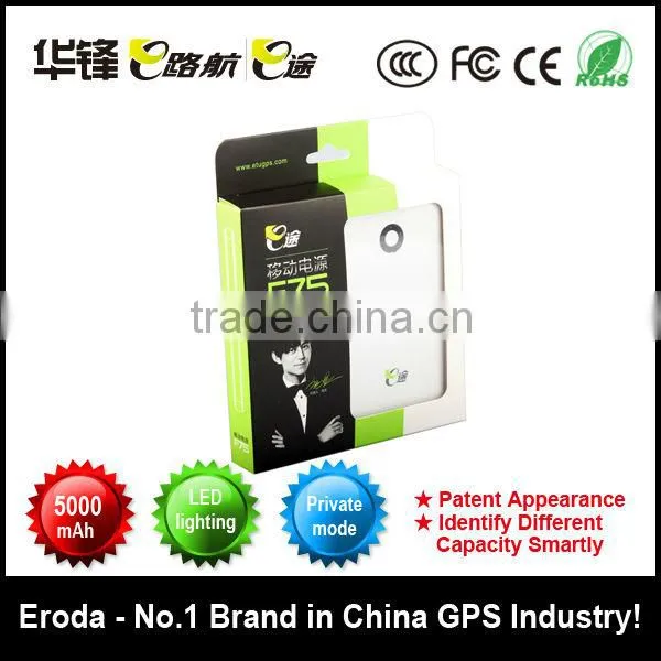 Factory~Portable Emergency Charger F75 5000mAh, 10400mAh LED Light
