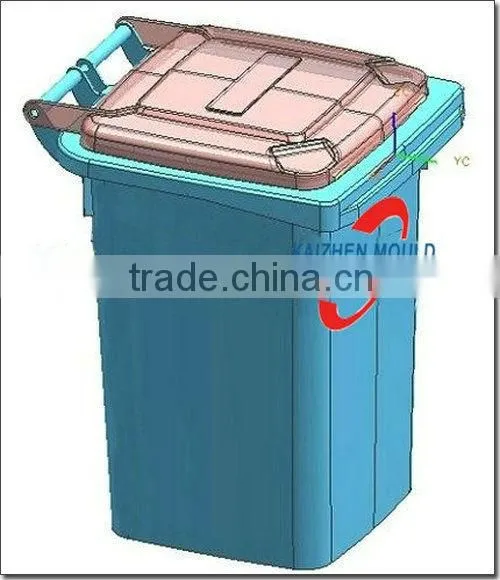 plastic dustbin injection mould,industrial garbage bin mould