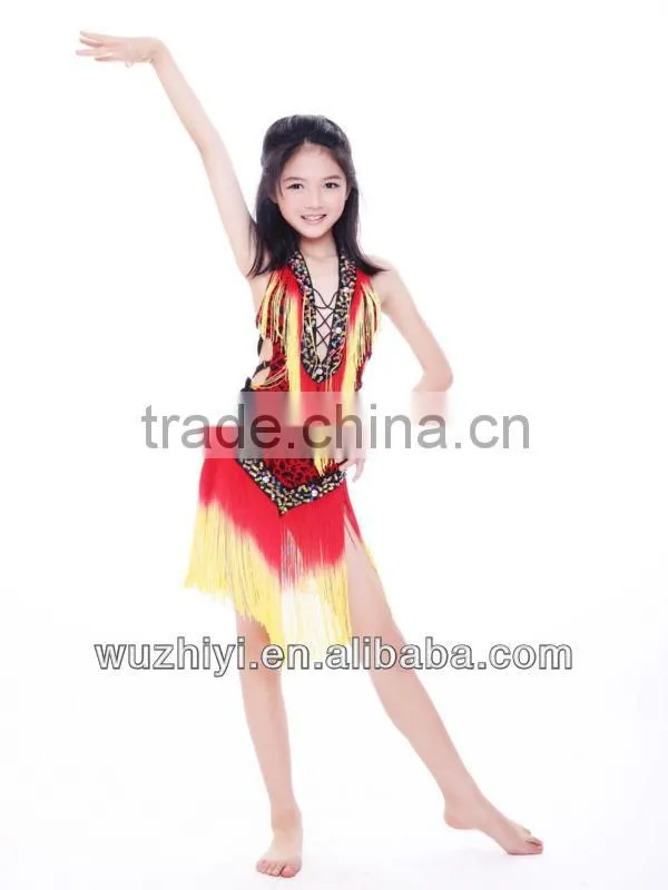red children latin dance dress (ET010)